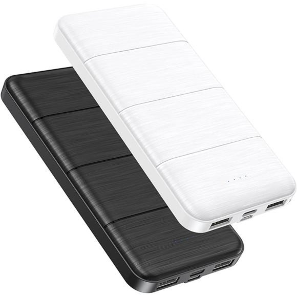 Portable-Charger-Power-Bank - 2 Pcs 15000mAh Dual USB Power Bank Output 5V3.1A - Picture 1 of 6
